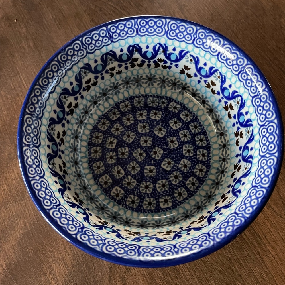 Polish Pottery soup bowl